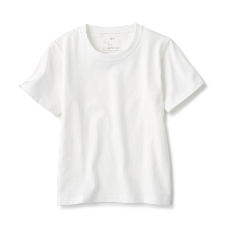 Muji Áo Thun Vải Jersey Cotton Ấn Độ - Trẻ Em