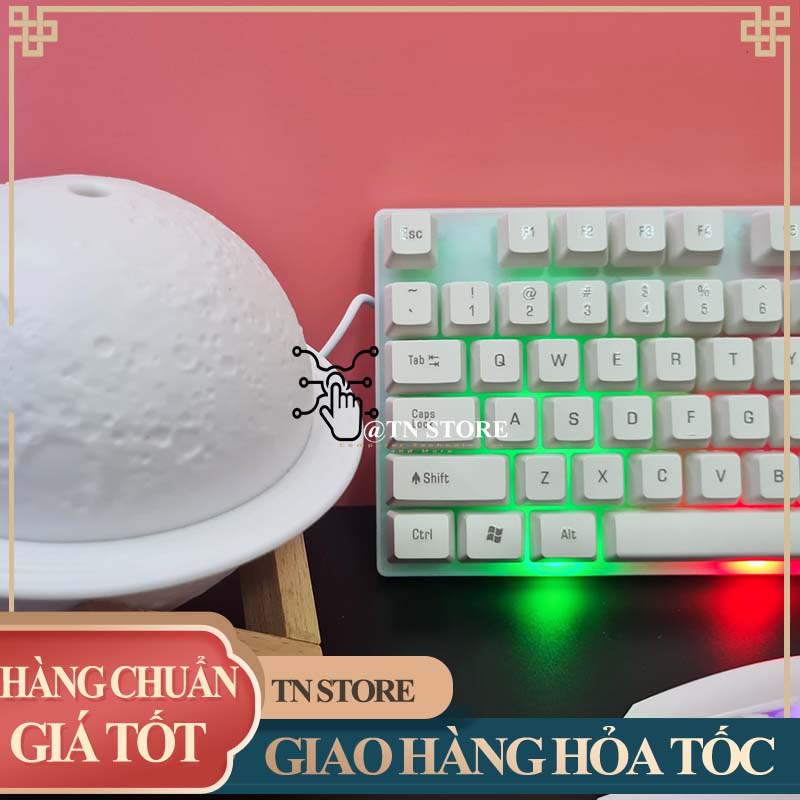 Combo bàn phím chuột MÀU TRẮNG GIẢ CƠ CÓ LED GIÁ RẺ Tn Store
