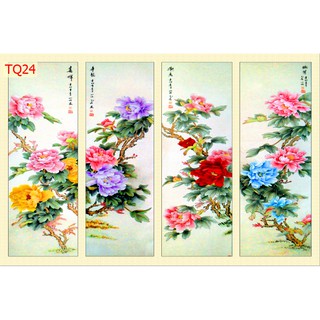 Mẫu tranh Tứ quý