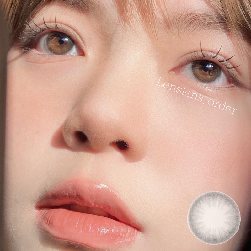 Kính Áp Tròng Lens Mắt Màu Xám Tro Tự Nhiên Trong Trẻo Đủ Độ Cận [Vui Lòng Đặt 2 Chiếc]