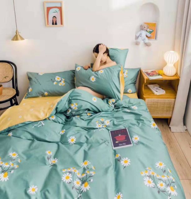 Bộ cotton poly Cúc họa mi
