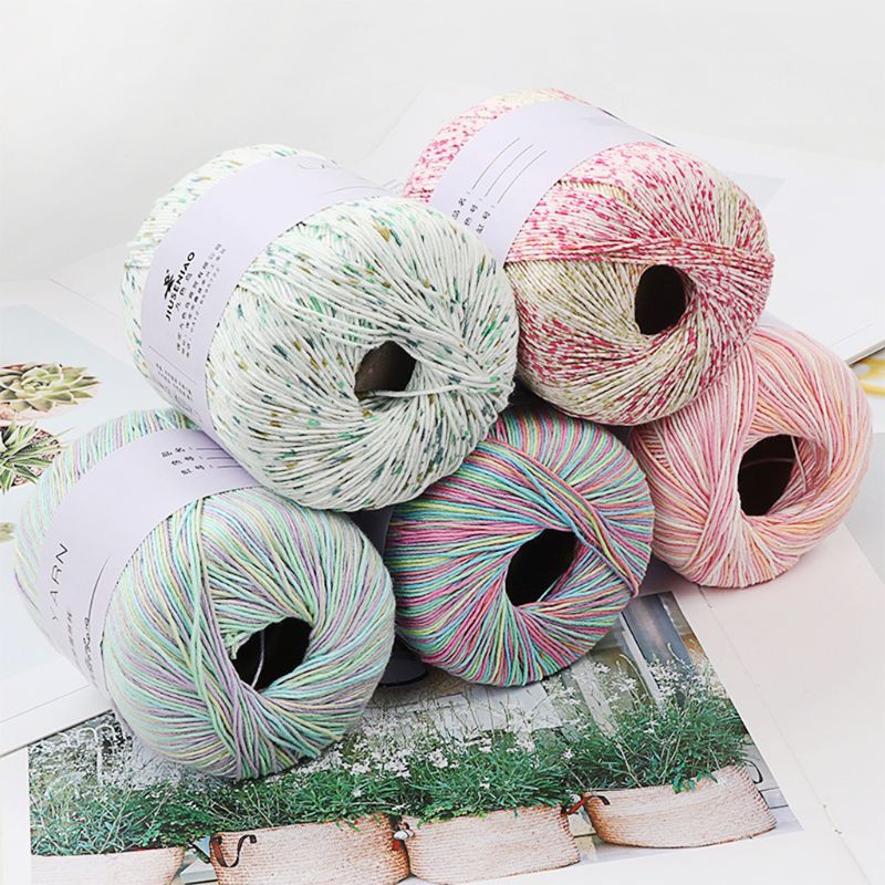 Cc 1 Bundle 10 Strands Acrylic Hand Knitting Yarn Lace Crochet Thread Cord Sewing