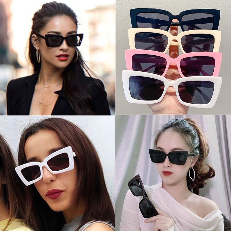 Kính Mát Gọng Vuông Họa Tiết Da Báo Thời Trang