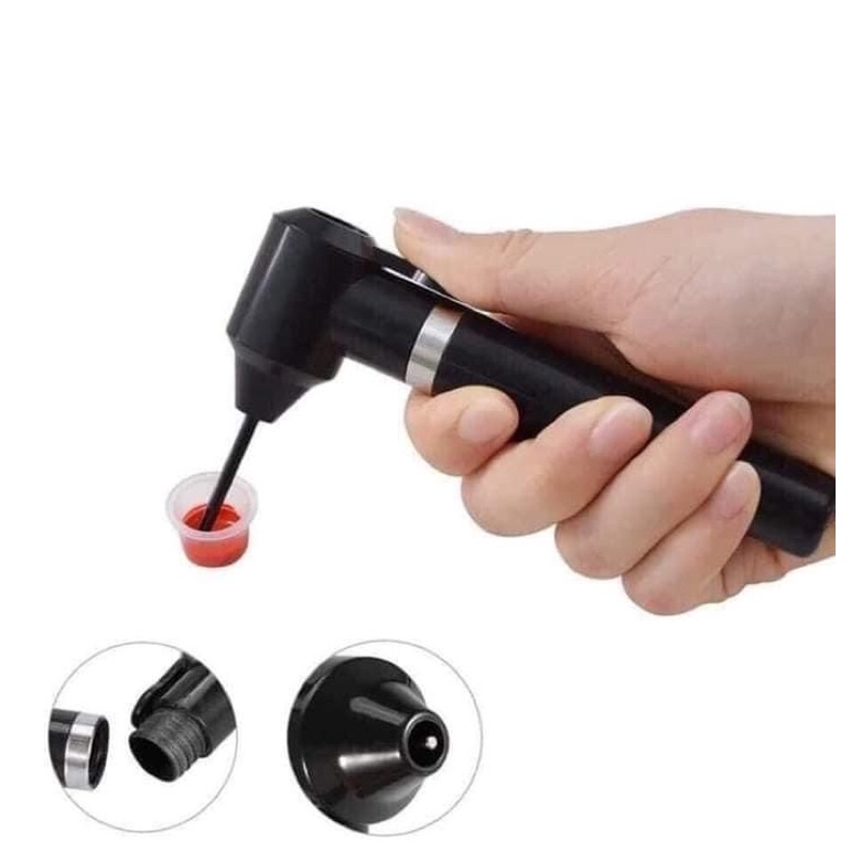 Máy khuấy mực xăm, pha mix mực xăm đều màu tặng 5 đầu khuấy