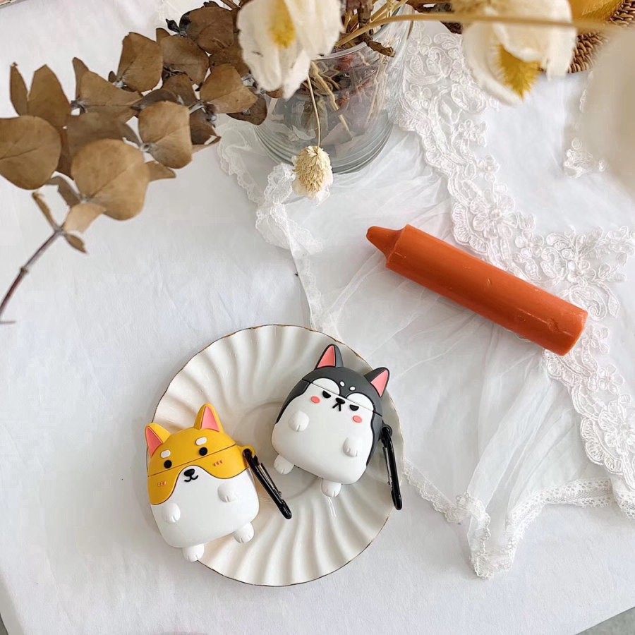 Vỏ bảo vệ hộp sạc tai nghe Airpods bằng silicon dẻo kiểu hoạt hình dễ thương | BigBuy360 - bigbuy360.vn