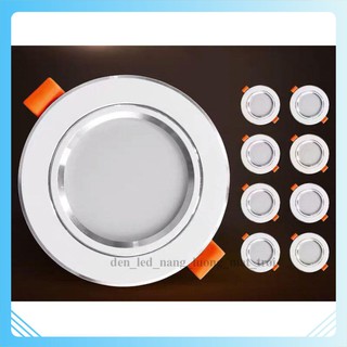 Đèn led âm trần💥freeship💥đèn led âm trần led downlight 3 chế độ màu 7w fm💥💥