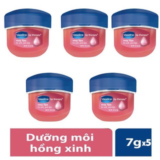 COMBO 5 SON DƯỠNG MÔI VASELINE CHÍNH HÃNG - DƯỠNG ẨM -HỒNG MÔI TỰ NHIÊN-CHỐNG NỨT NẺ MÔI