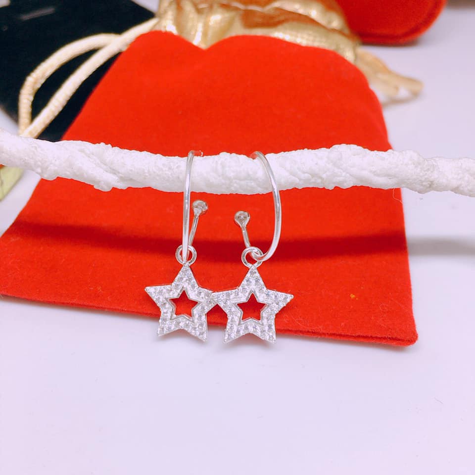 BÔNG TAI NGÔI SAO DẠNG VÒNG BẠC TA