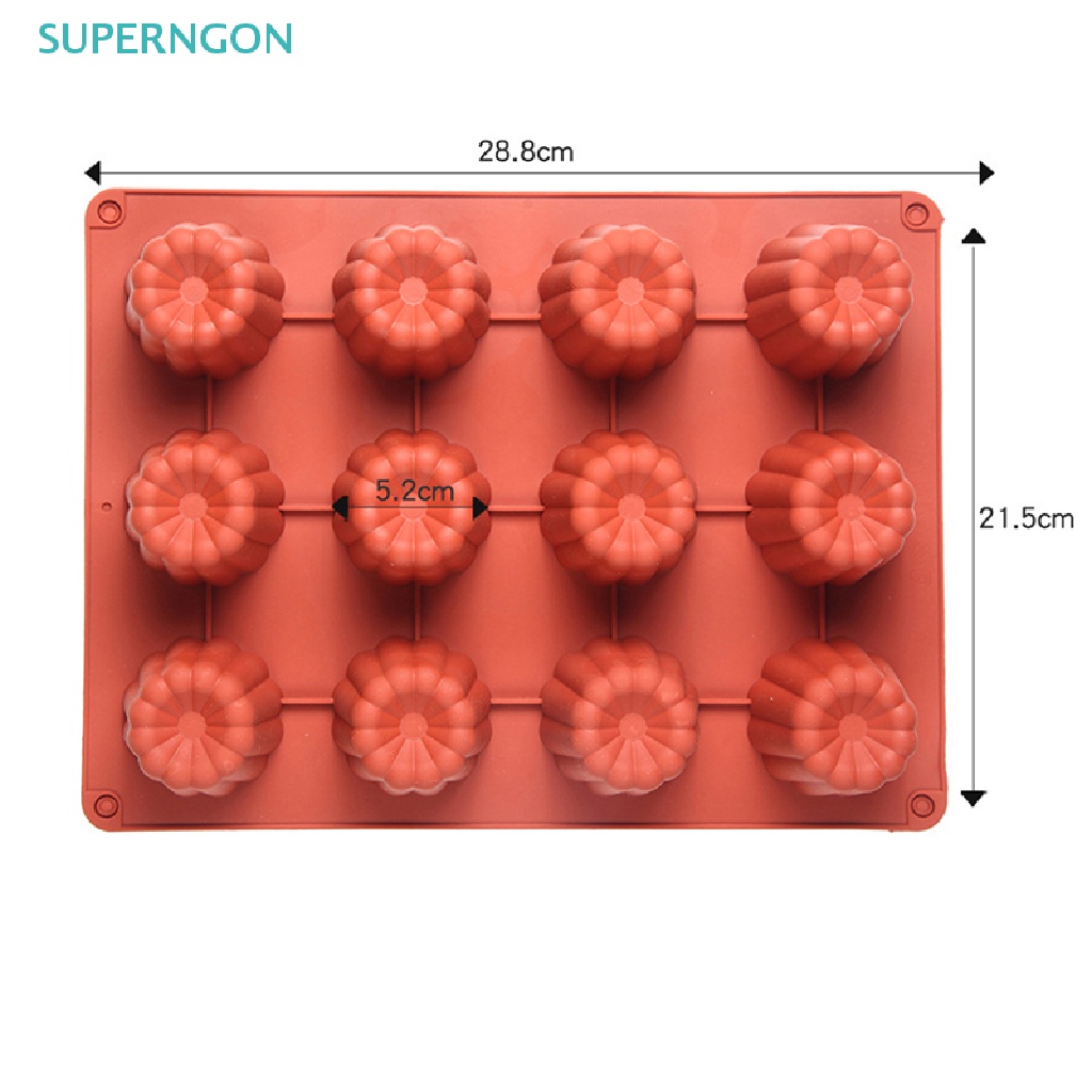 Khuôn Silicone 12 Ngăn Chuyên Dụng Cho Làm Bánh