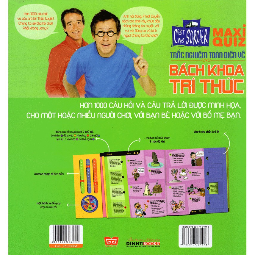 Sách Đinh Tị - Maxi Quiz - Trắc nghiệm toàn diện về Bách khoa tri thức