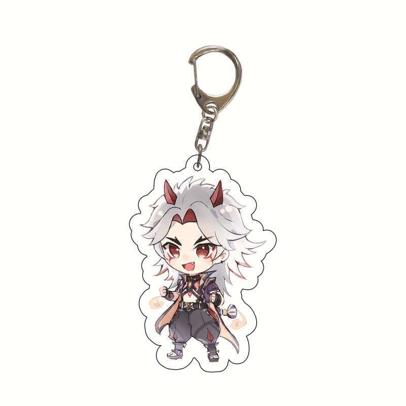 Móc Khóa GENSHIN IMPACT ver ĐỨNG CHIBI Mica acrylic anime game mẫu mới