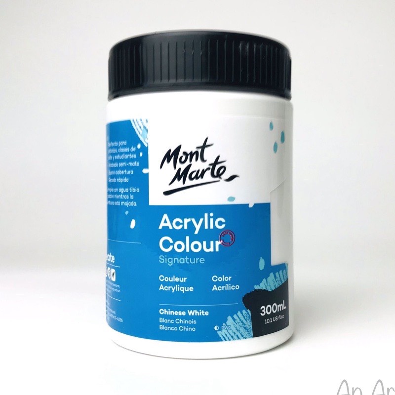 Màu vẽ Acrylic MONT MARTE Đen/Trắng