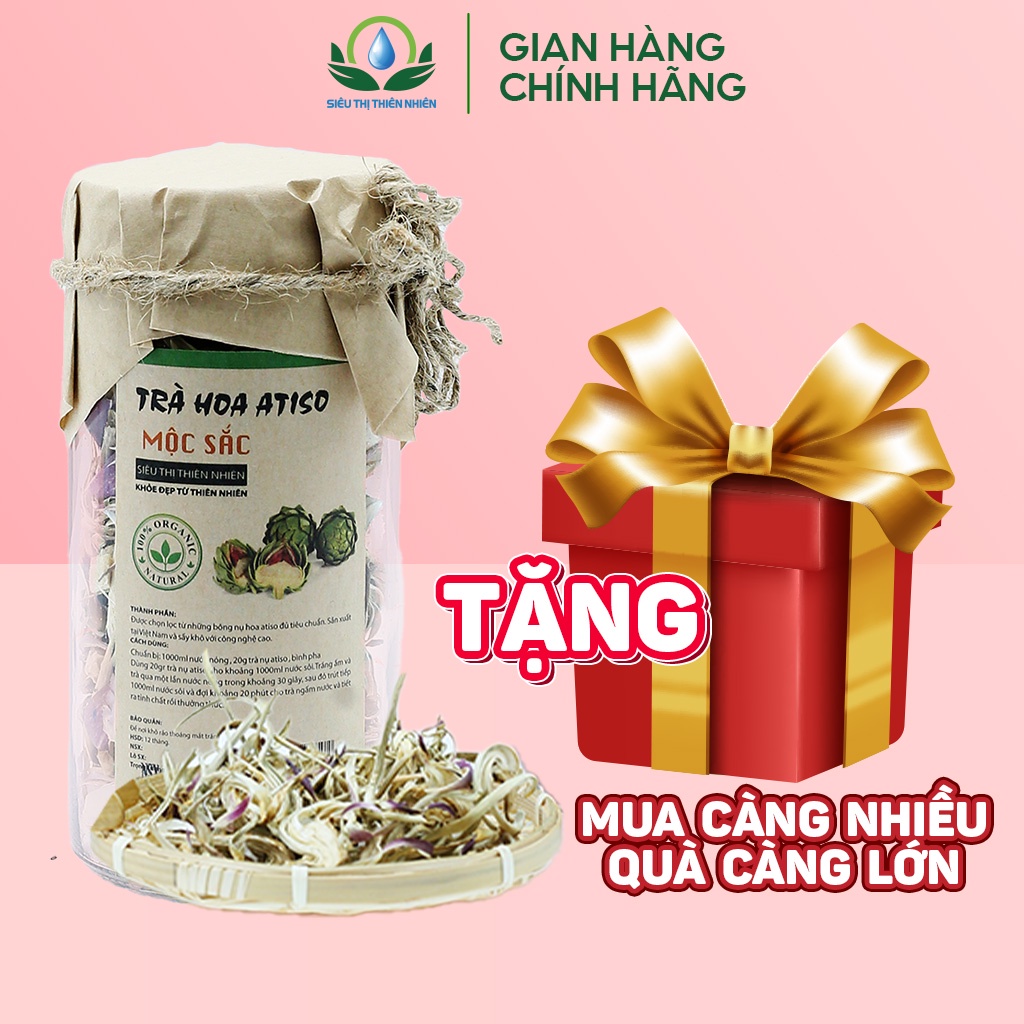 Trà Nụ Hoa Atiso Sấy Khô SIÊU THỊ THIÊN NHIÊN Hỗ Trợ Giảm Đau Họng, Giúp Tiêu Hóa Tốt Hơn, Giải Độc Cơ Thể