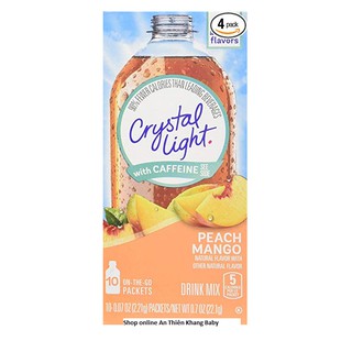 Hộp bột trái cây Crystal light vị đào xoài dành cho người ăn kiêng