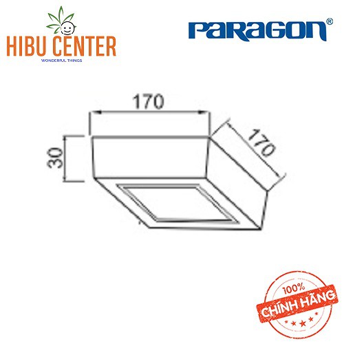 Đèn LED Paragon Downlight Gắn Nổi (PSDNN Series) - 6W/ 12W/ 18W - Ánh Sáng Vàng/ Trung Tính/ Trắng. Hàng Chính Hãng