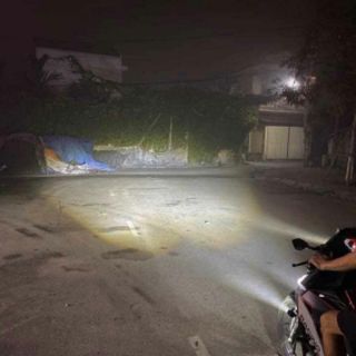 Đèn trợ sáng mini 2 chế độ cos vàng, pha trắng ( Giá 1 chiếc )