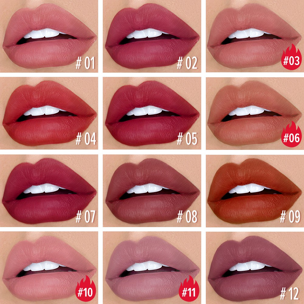 Bộ mỹ phẩm SACE LADY gồm son môi + bút kẻ mắt + kem nền + chì kẻ lông mày + bảng phấn mắt + mascara + mút tán phấn nền | BigBuy360 - bigbuy360.vn