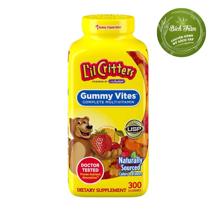 Kẹo dẻo cho trẻ L'il Critter Gummy Vites 300 Viên