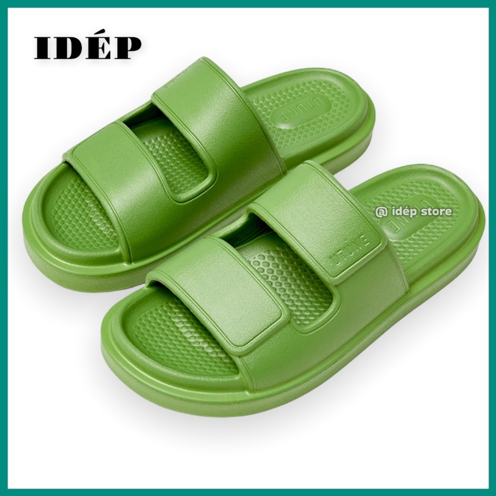 Dép bánh mì 2 quai Unisex đúc nguyên khối siêu nhẹ đi mưa nam nữ Maipy DL208