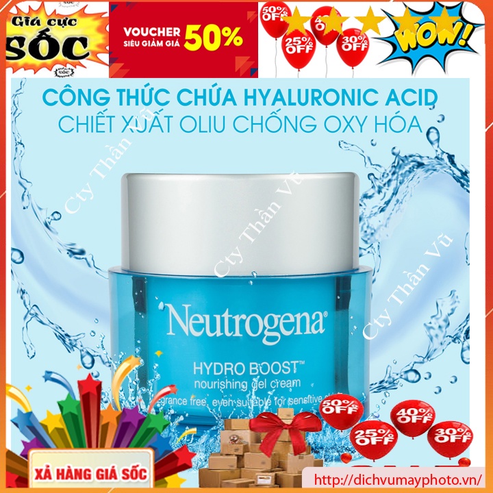 Kem Dưỡng Ẩm Neutrogena Hydro Boost Water Gel 15g- 50g Dành Cho Da Dầu, Dưỡng Ẩm Tốt, Kiều Dầu