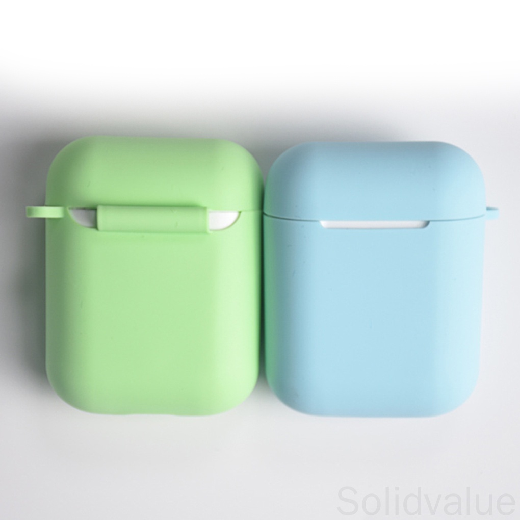 Vỏ bảo vệ hộp sạc tai nghe Airpods i9S/i10/i11/i12 Bluetooth không dây bằng silicon nhiều màu