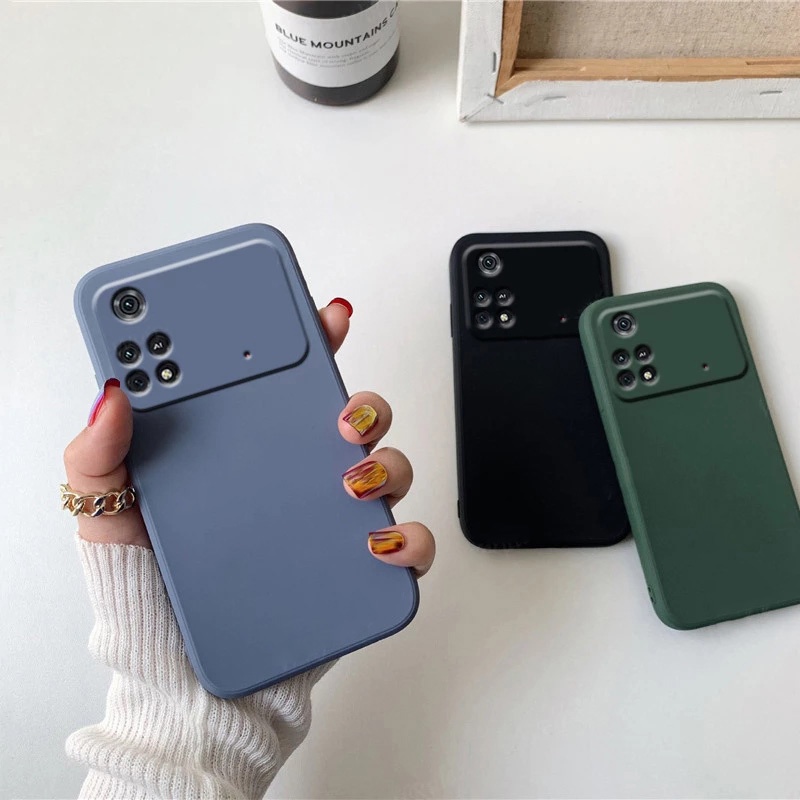 Ốp điện thoại silicon chống sốc cao cấp dành cho Xiaomi Mi Poco X4 M5 M5s M4 F4 GT Pro 4G 5G 2022