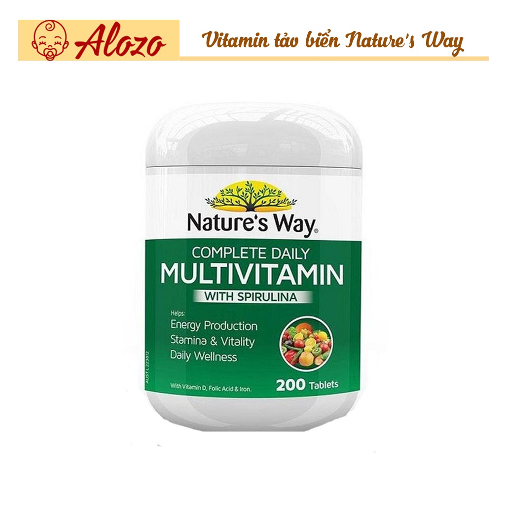 Vitamin tảo biển Nature's Way Úc 200 viên