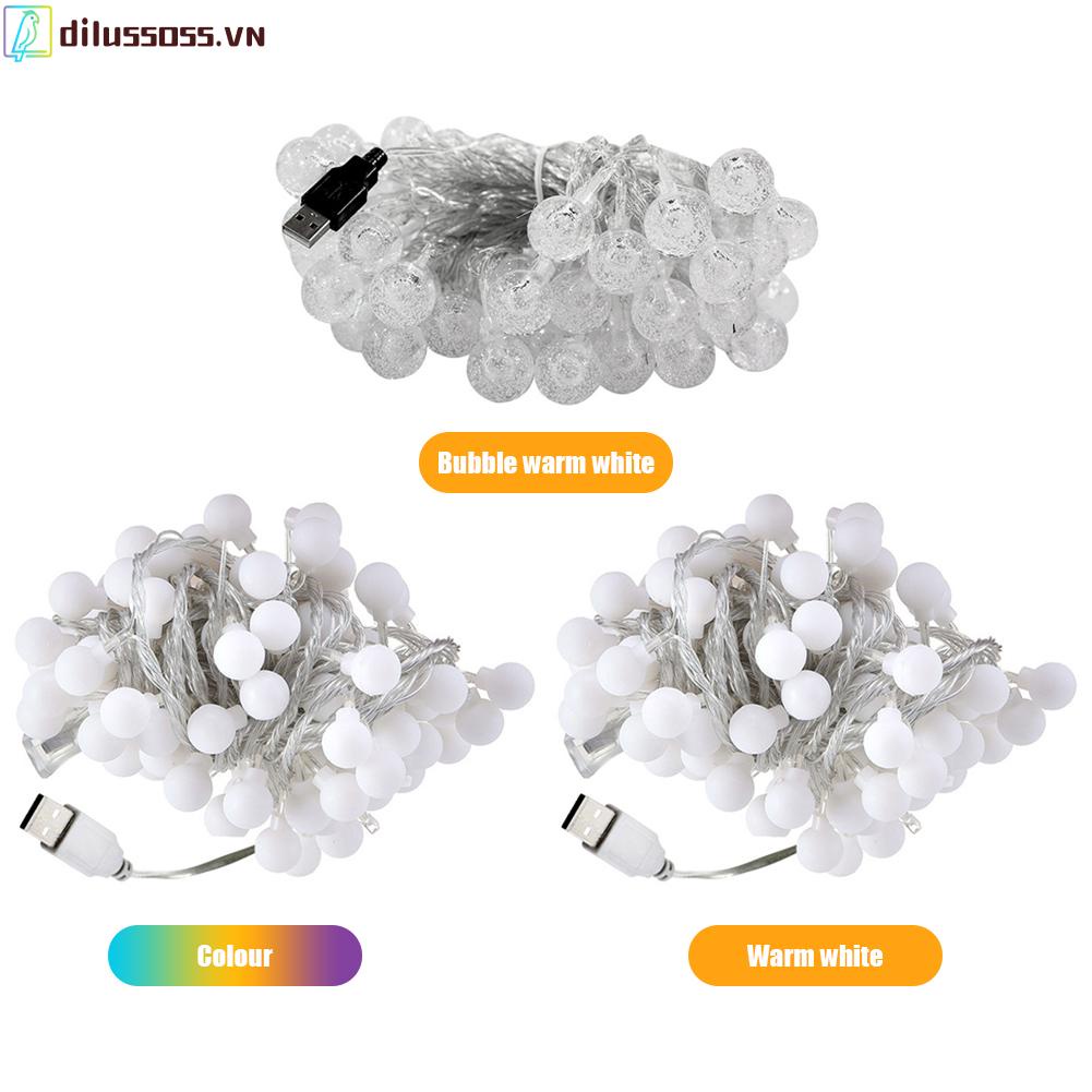 Dây Đèn LED Trang Trí Ngoài Trời 10m Sạc USB