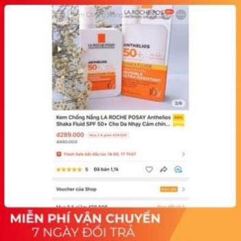 Kem Chống Nắng LA ROCHE POSAY Anthelios Shaka Fluid SPF 50+ Cho Da Nhạy Cảm chính hãng | BigBuy360 - bigbuy360.vn