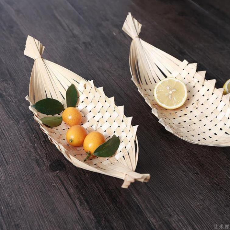 [ Hạ giá ] Thuyền tre đựng đồ đa năng