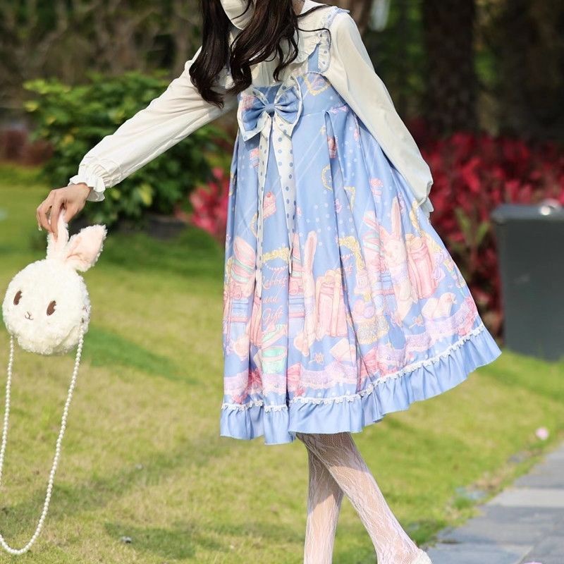 Đầm Lolita Hai Dây Xinh Xắn Dễ Thương Dành Cho Nữ