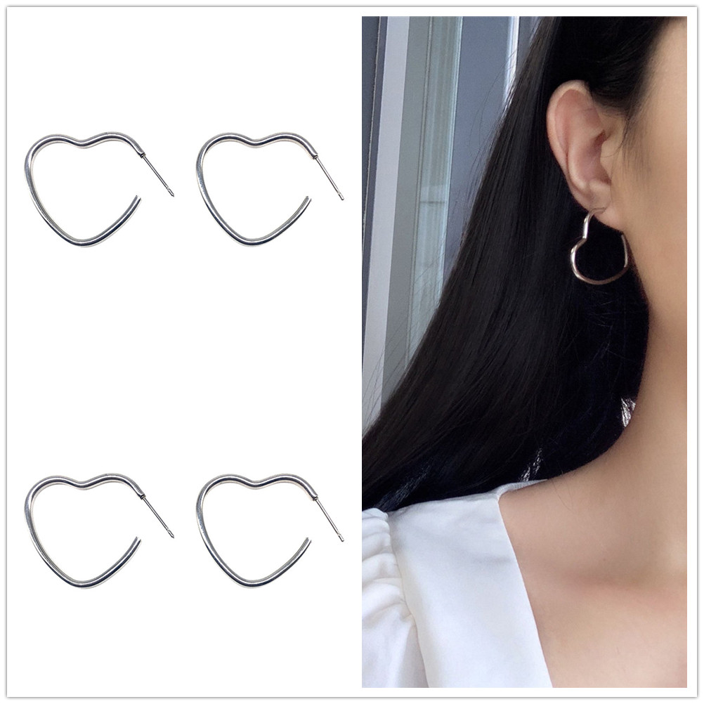 Hoa Tai Dáng Dài Hình Trái Tim Cho Nữ