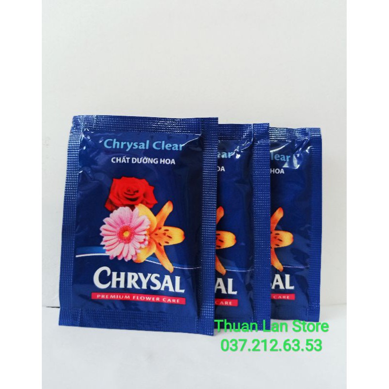 Set 10 gói CHRYSAL Chất Dưỡng Hoa Lâu Tàn, Dưỡng Hoa Tươi