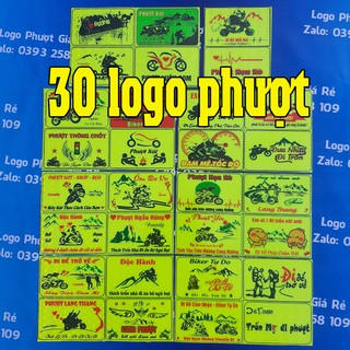 tem phượt bộ 30 logo phản quang