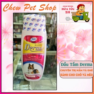 DẦU TẮM BIO - DERMA chuyên trị ghẻ và nấm da dùng cho chó mèo