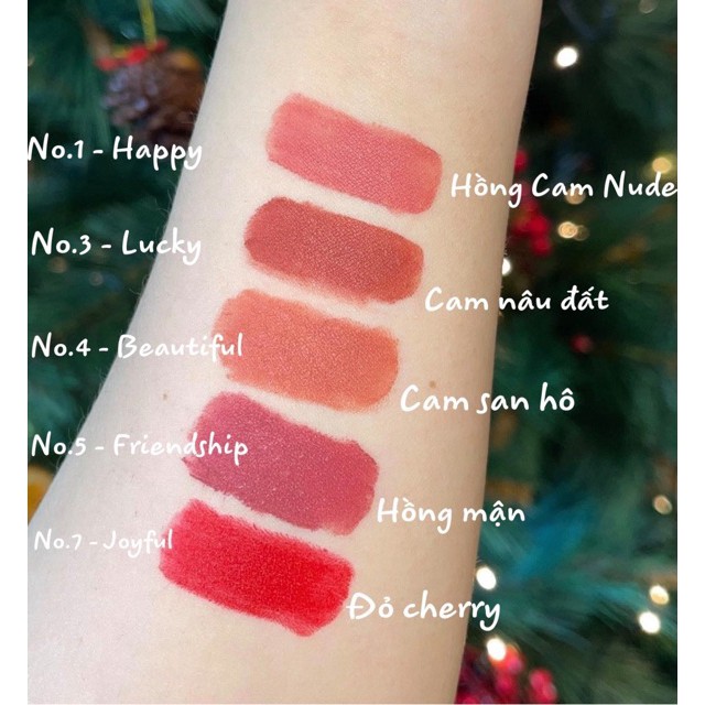 [Mã BMBAU200 giảm 200K đơn 699K] Son Môi Mini - Set 5 Thỏi Love M.O.I Mini Hồ Ngọc Hà - Golden Gift - MOI Cosmetics