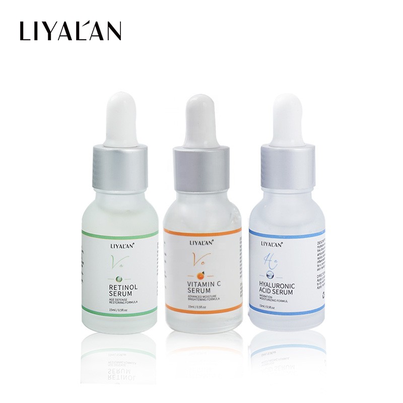 Serum LIYALAN axit hyaluronic vitamin C retinol dưỡng ẩm làm trắng chống lão hóa 