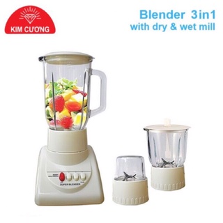 Máy xay sinh tố 3 cối thủy tinh kim cương kc-t02