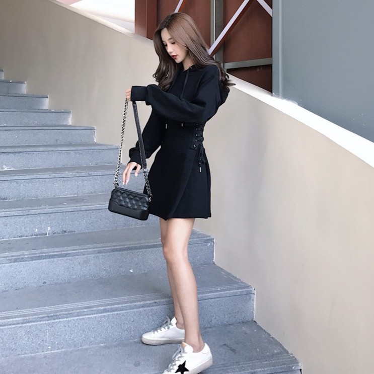 [Mã SKAMA06 giảm 8% tối đa 50K đơn 250K] ĐẦM DRESS NỮ THU ĐÔNG ULZZANG | BigBuy360 - bigbuy360.vn
