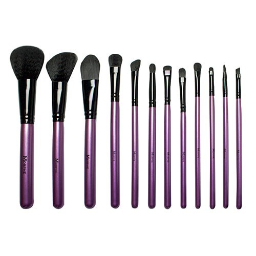 BỘ CỌ 12 CÂY MORPHE 693 12 PIECE PURPLE BRUSH SET WITH SNAKESKIN CASE