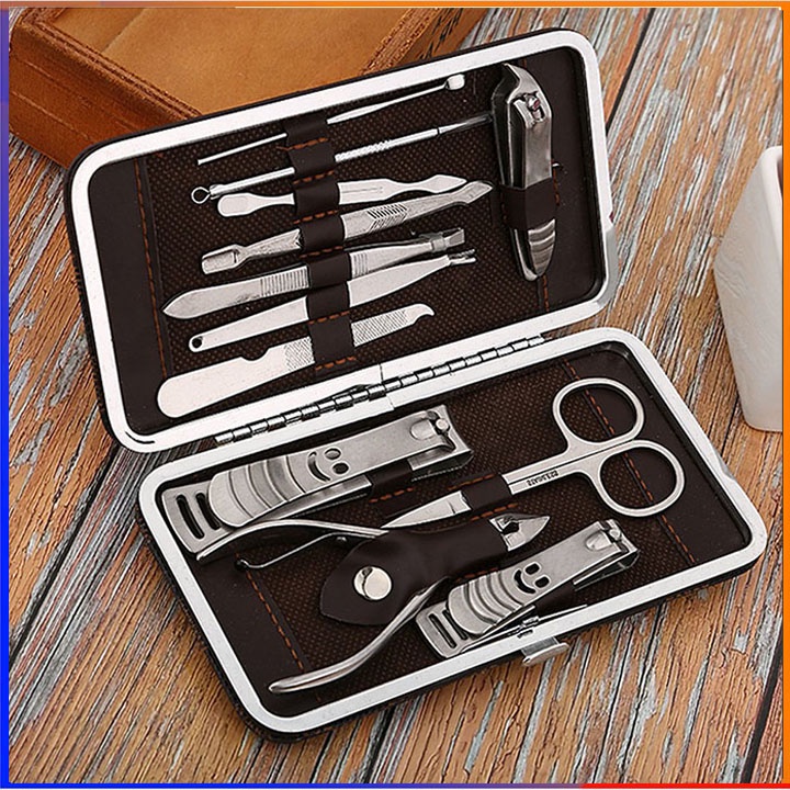Bộ dụng cụ cắt tỉa vệ sinh móng tay móng chân 12 món đa năng tiện lợi