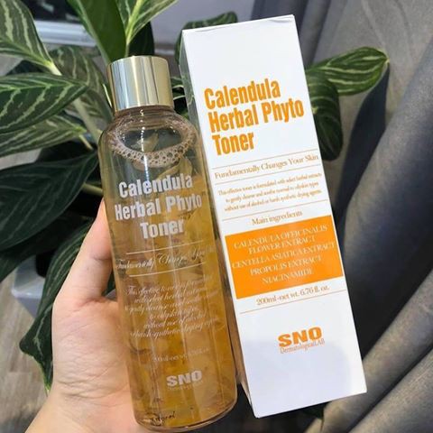 Toner hoa cúc organic SNO Hàn QuốcCalendula Herbal Phyto Toner mẫu 2019