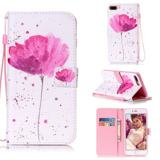3D painted leather phone case for Apple iphone 7/8/7 Plus/8 Plus