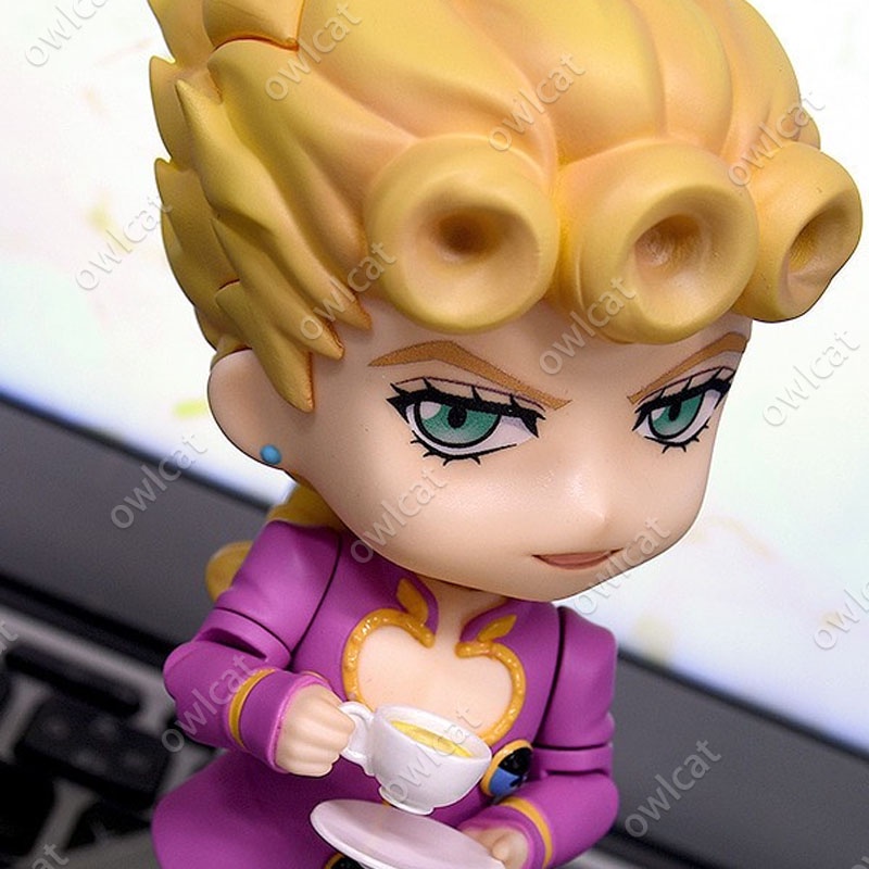 Figure JoJo's Bizarre Adventure Giorno Giovanna  Golden Wind 10cm Action Figure Gold Experience Requiem Nendoroid