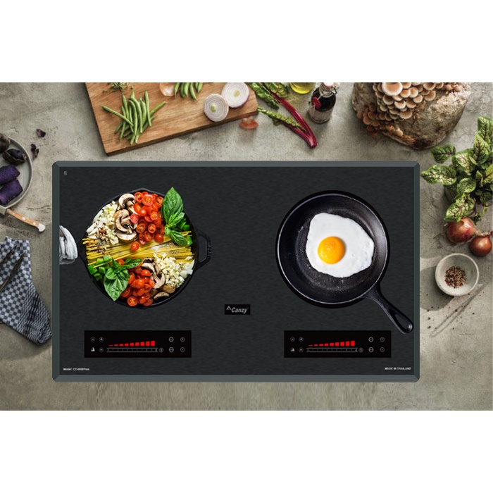 BẾP TỪ CANZY CZ- 6868PLUS Nhập Thái Lan, Kính kanger, cống suất 2800W, Nấu cơm tại bếp
