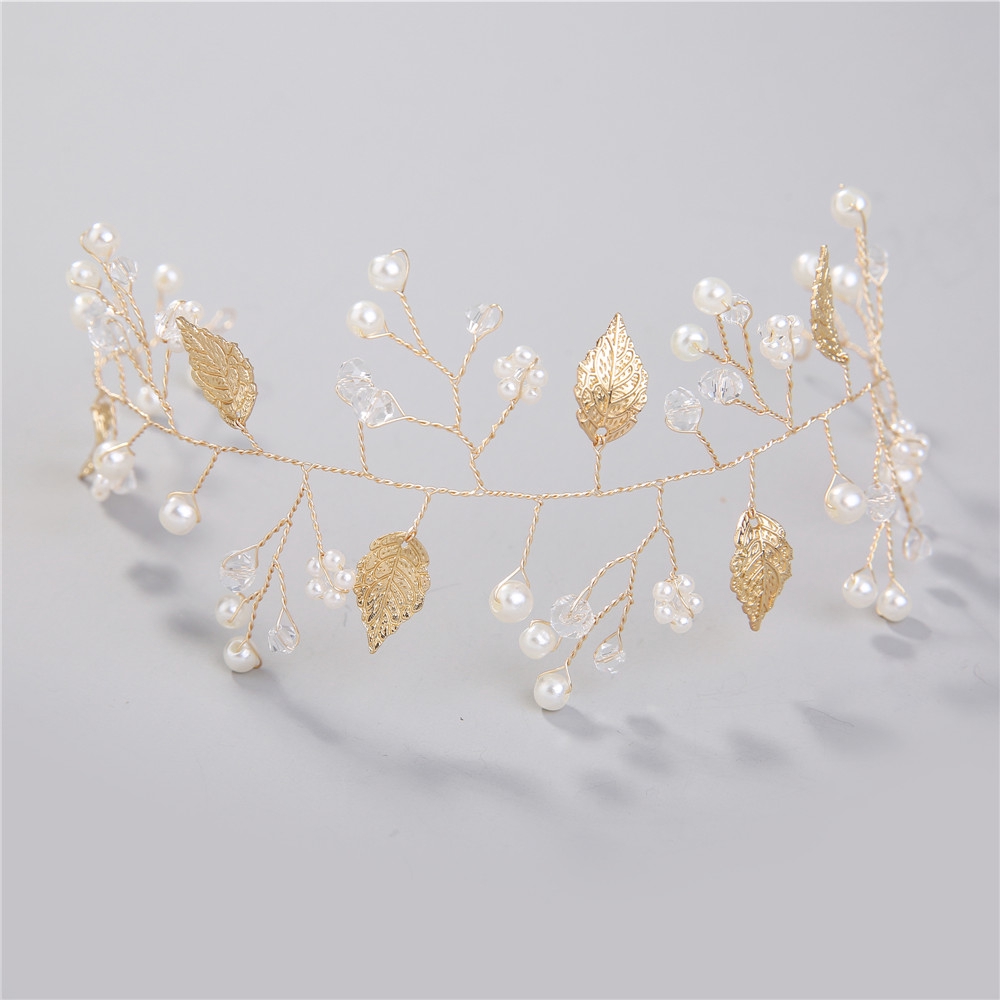 Phụ kiện cài tóc hình vương miện cho cô dâu