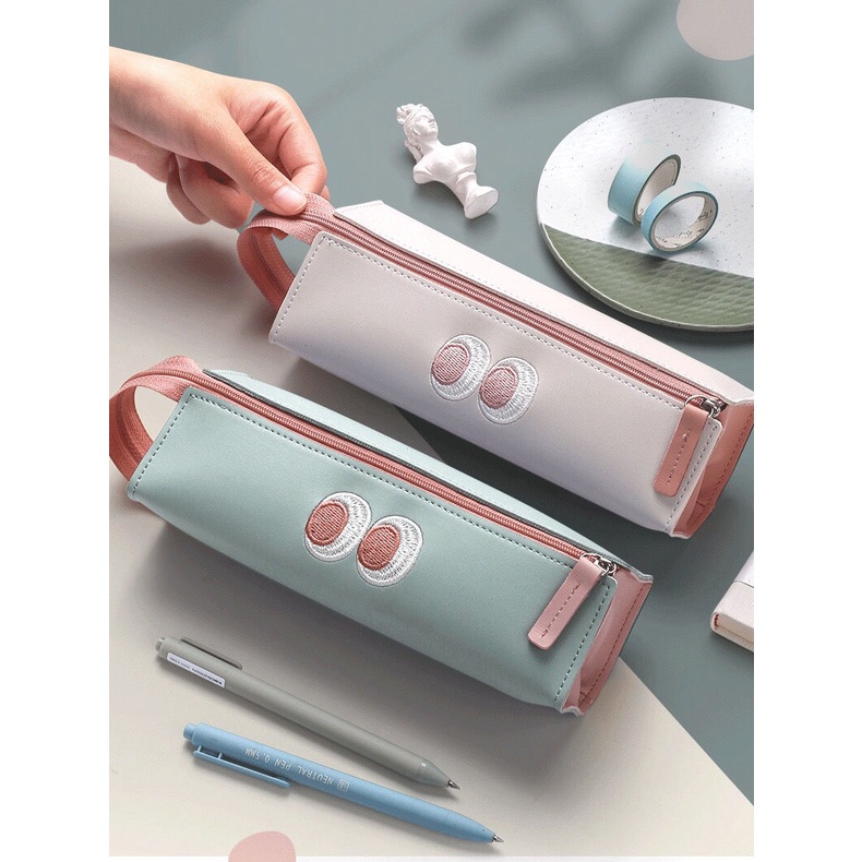 Túi đựng bút sức chứa lớn phong cách Nhật Bản cho nam và nữ