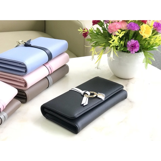 Ví cầm tay nữ - dáng dài L8911 ( sẵn màu nâu, hồng, đen, xanh)
