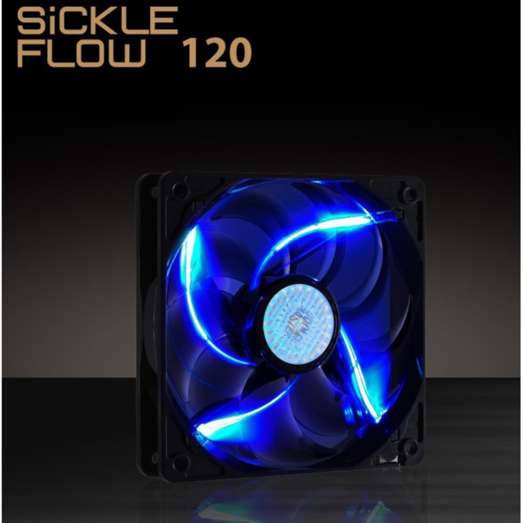 Quạt Fan Case 12cm Cooler Master SICKLEFLOW 120 2000 RPM - Quay êm, chống ồn, tản nhiệt tốt sức gió lớn, 2000 RPM