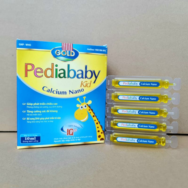 Pediababy Calcium Nano bổ sung canxi giúp phát triển chiều cao